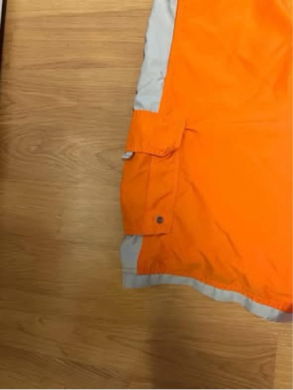 Roundtree & Yorke Men's Orange Cargo Swim Shorts with Contrast Trim size 1X